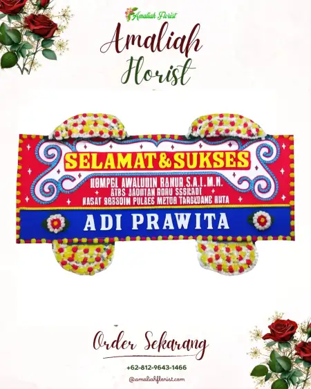 Papan Bunga Ucapan Selamat Mudalrejo